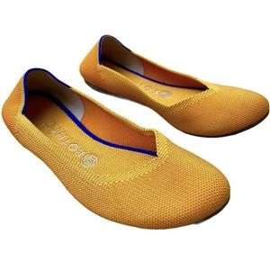 Rothys Retired Lemon Drop Flats Size 8